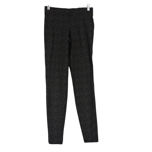 Old Navy Pants - Old Navy Womens XS Black‎ Polka Dot Leggings Mid Rise Cotton Blend Stretch Pants